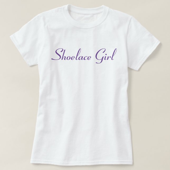 Shoelace Girl - Lila T - Shirt (Design vorne)
