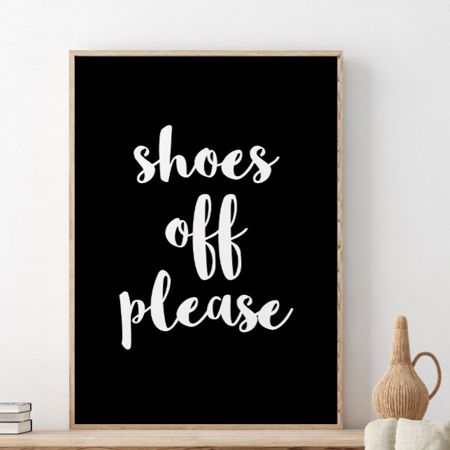 Shoes Off Print, bitte entfernen Sie Ihre Schuhe Poster (Von Creator hochgeladen)