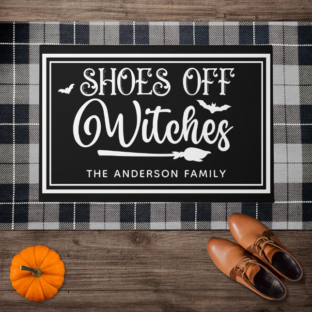 Shoes Off Witches - Funny Halloween Fußmatte (Von Creator hochgeladen)