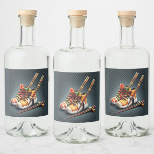 Shoeshi ME - Einzigartig Sushi Sneaker Alkoholflaschenetikett