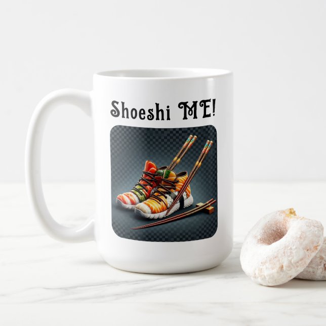 Shoeshi ME - Einzigartig Sushi Sneaker Kaffeetasse (Mit Donut)