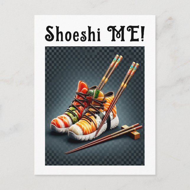 Shoeshi ME - Einzigartig Sushi Sneaker Postkarte (Vorderseite)