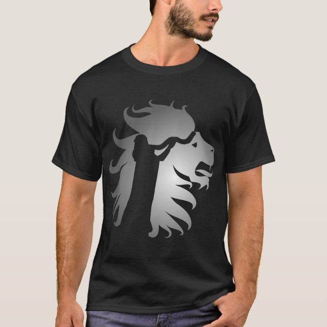 Shofar im Löwe von Judah T-Shirt (Vorderseite)
