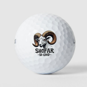 Shofar so gute jüdische Ziege Hanukkah Liebhaber Golfball
