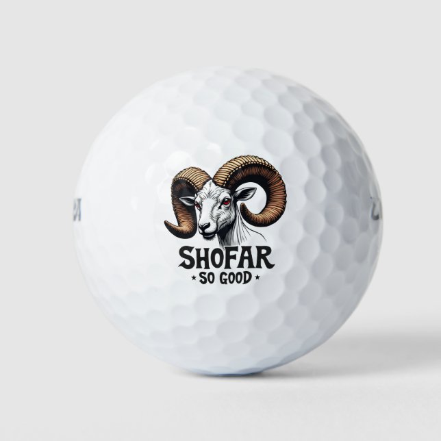 Shofar so gute jüdische Ziege Hanukkah Liebhaber Golfball (Vorderseite)
