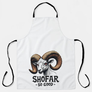 Shofar so gute jüdische Ziege Hanukkah Liebhaber Schürze