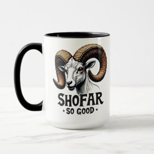 Shofar so gute jüdische Ziege Hanukkah Liebhaber Tasse