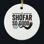 Shofar So gute lustige jüdische Hanukkah Holiday G Keramik Ornament<br><div class="desc">chanukah, menorah, hanukkah, dreidel, jüdisch, judaism, holiday, religion, christliche, </div>