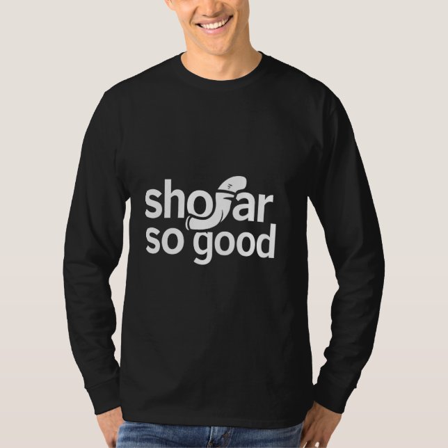 Shofar So gute moderne jüdische Feier Rosh Hash T-Shirt (Vorderseite)