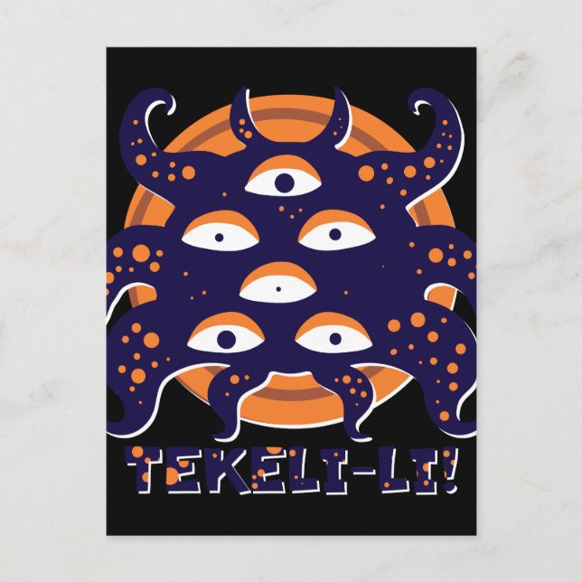 Shoggoth Mountains of Madness Lovecraft Postkarte (Vorderseite)