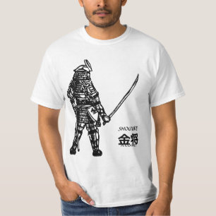 Shogi - Goldgeneral (金将) wie voll gepanzertes T-Shirt
