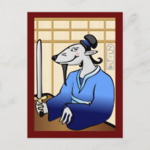 Shogun Jahr der Ratte Postcard