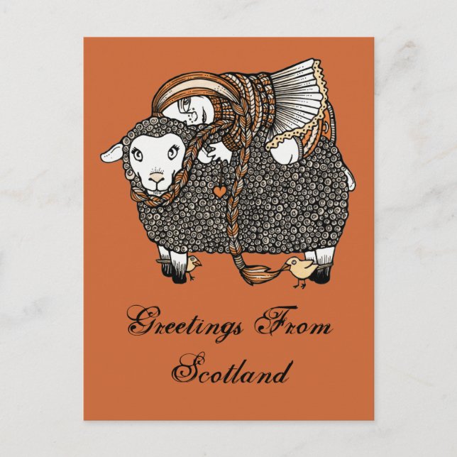 Shonaghs Sheep Postcard Postkarte (Vorderseite)