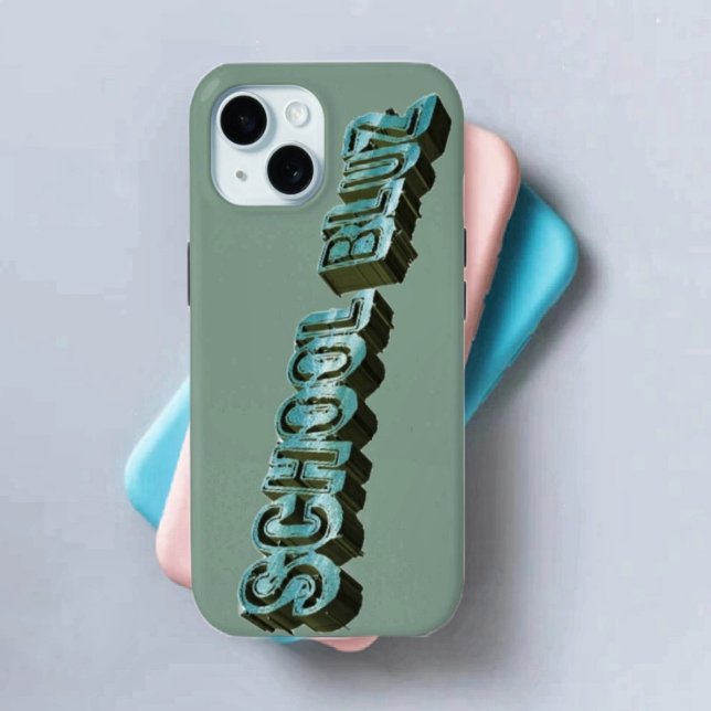 Shool Bluz-3D Case-Mate iPhone Hülle (Choose from multiple iPhone Case covers, with this cool design!)
