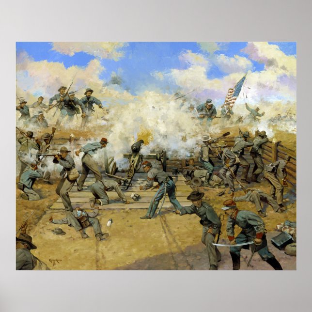 Shoot and Be Damed by Keith Rocco Fort Gregg Poster (Vorne)