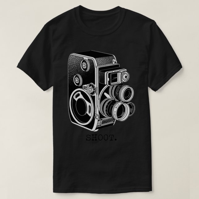 Shoot Bolex Black T-Shirt (Design vorne)