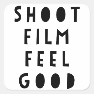 Shoot Film fühlen sich gut Aufkleber