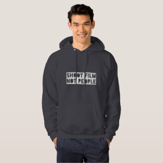 Shoot Film Not People Kapuzenpullover - Weiß auf D Hoodie