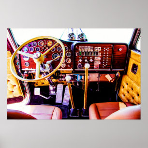 Shoot First Fotografy's Inside a Peterbilt 359 Poster