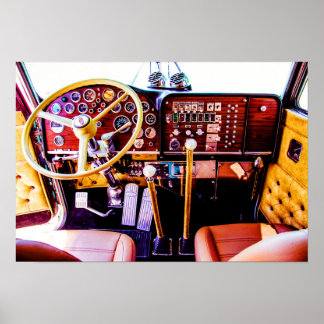 Shoot First Fotografy's Inside a Peterbilt 359 Poster