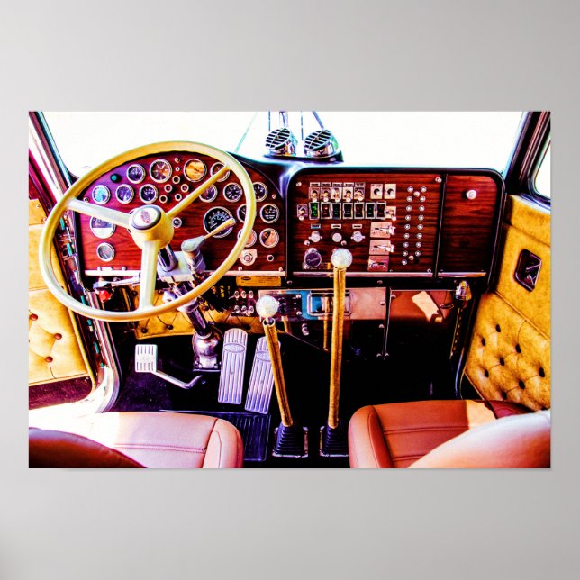 Shoot First Fotografy's Inside a Peterbilt 359 Poster (Vorne)