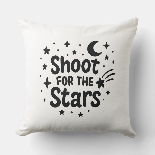 Shoot for Stars Kissen (Vorderseite)