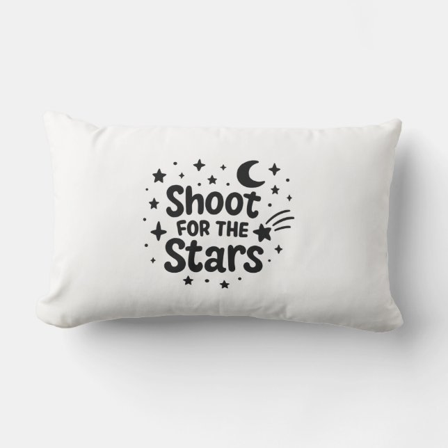 Shoot for Stars Lendenkissen (Vorderseite)