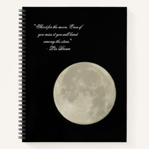 Shoot für den Mond Vollmond Foto Tasche moleskin Notizbuch