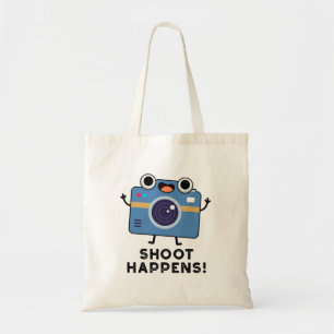 Shoot Happens Funny Camera Puff Tragetasche