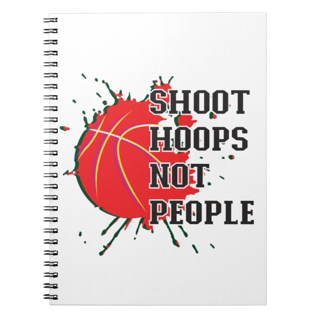 Shoot Hoops Notizblock (Vorderseite)
