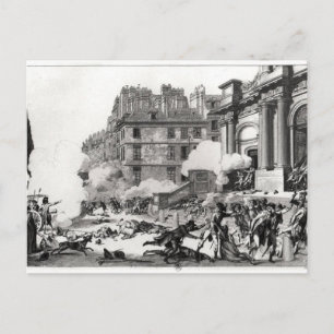 Shoot-out vor der Kirche St. Roch in Paris Postkarte