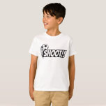 Shoot!! Soccer Ball Action T-Shirt<br><div class="desc">Dynamic soccer design featuring a flying football with motion lines and bold “SHOOT!!” typography. Perfect for soccer players,  football fans,  athletes,  and sports lovers who enjoy the excitement of scoring goals and playing the beautiful game.</div>