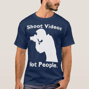 Shoot Videos nicht Menschen Anti-Waffen-Aktion für T-Shirt