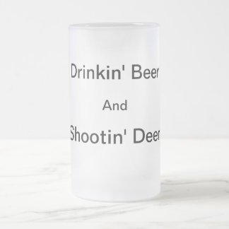 Shootin Rotwild-eisige Bier-Tasse Mattglas Bierglas