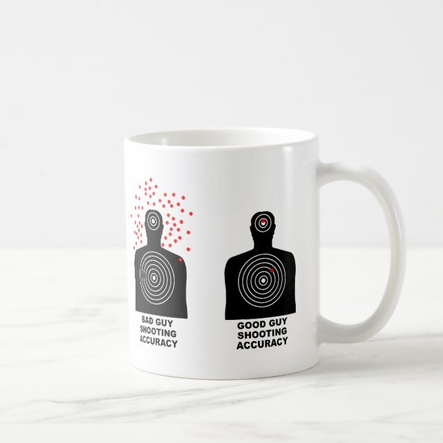 Shooting Accuracy Funny Mug Tasse (Rechts)