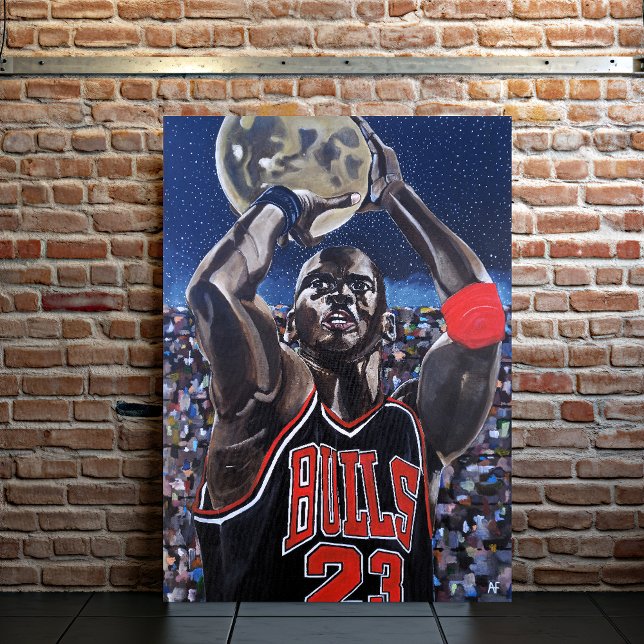 Shooting for the Moon Painting by Alfred Fox Leinwanddruck (Von Creator hochgeladen)