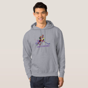 Shooting for your Goals Inspirational Hockey Zitat Hoodie