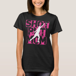 Shooting Mama Spaß Track und Field Shooting Throwe T-Shirt
