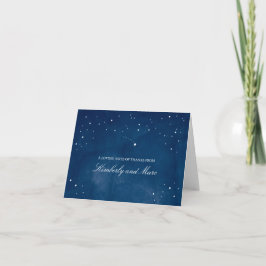 Shooting Star Blue Watercolor | Hochzeit Danke