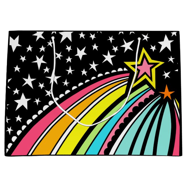 Shooting Star Comet Fireball Geschenktasche Große Geschenktüte (Vorderseite)