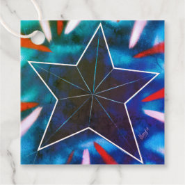 Shooting Star Favor Tags Geschenkanhänger
