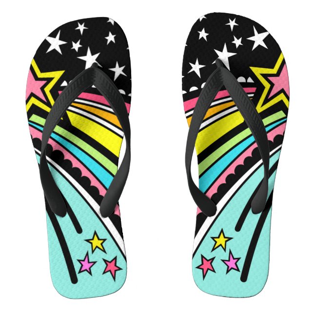 Shooting Star Flip Flops Beach Footwear (Fußbett)