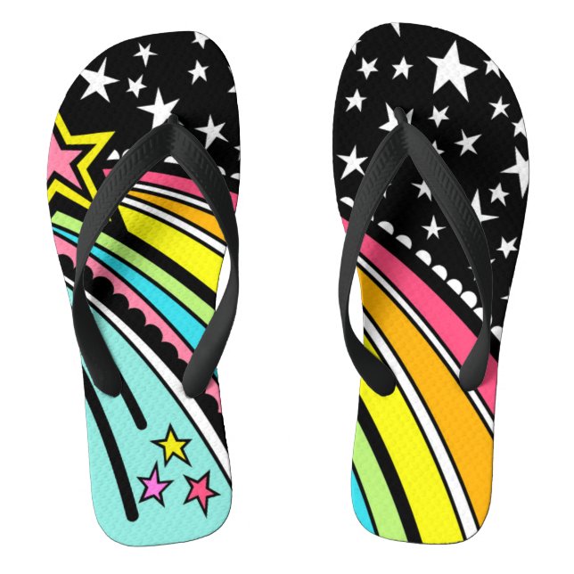 Shooting Star Flip Flops Beach Footwear (Fußbett)