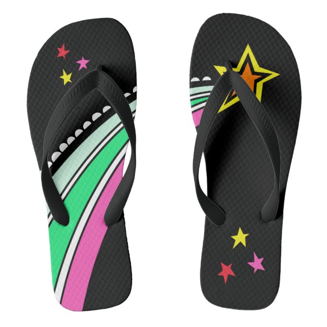 Shooting Star Flip Flops Beach Footwear (Fußbett)