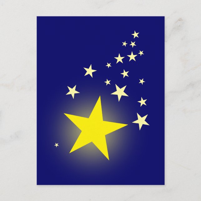 Shooting Star Postkarte (Vorderseite)