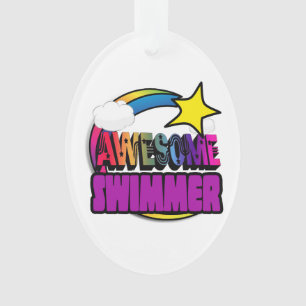 Shooting Star Rainbow Phantastisch Swimmer Ornament