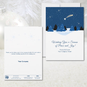 Shooting Star Winterscape Business - Urlaubskarte