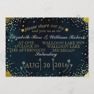 Shooting Stars Hochzeitseinladung Einladung