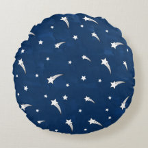 Shooting Stars Navy Blue Watercolor