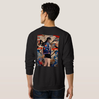 【SHOP限定イラスト】和柄JKスウェット｜寿司娘 GenerativeAI Sweatshirt